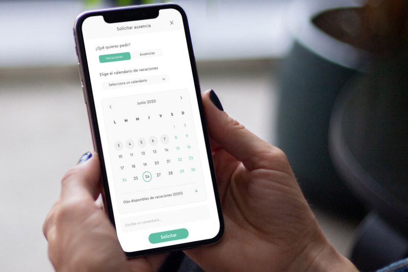 solicitud vacaciones software